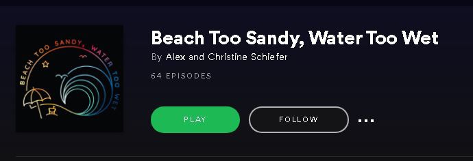 Beach Too Sandy, Water Too Wet podcast